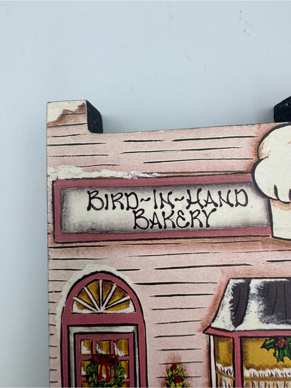 Brandywine Woodcrafts Bird In Hand Bakery Christmas Wood Shelf Sitter - Picture 6 of 12